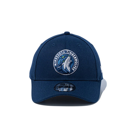 ニューエラ キャップ 9FORTY ミネソタ ティンバーウルブズ NBA TEAM LOGO STRAPBACK CAP NAVY