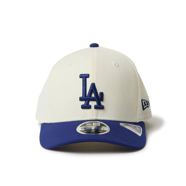 ニューエラ キャップ 9FIFTY ロサンゼルス ドジャース MLB STRETCH SNAPBACK CAP CREAM ROYAL BLUE