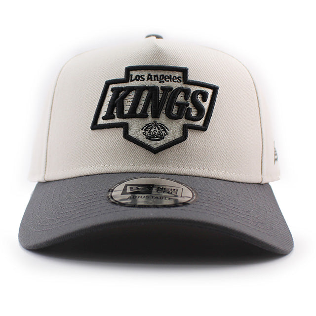 ニューエラ キャップ 9FORTY ロサンゼルス キングス NHL A-FRAME SNAPBACK CAP STONE-GREY
