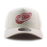 ニューエラ キャップ 9FORTY デトロイト レッドウィングス NHL A-FRAME SNAPBACK CAP CHROME WHITE-STONE