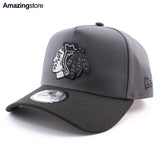 ニューエラ キャップ 9FORTY シカゴ ブラックホークス NHL A-FRAME SNAPBACK CAP GRAPHITE-BLACK