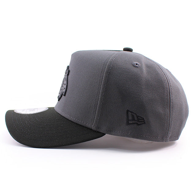ニューエラ キャップ 9FORTY シカゴ ブラックホークス NHL A-FRAME SNAPBACK CAP GRAPHITE-BLACK