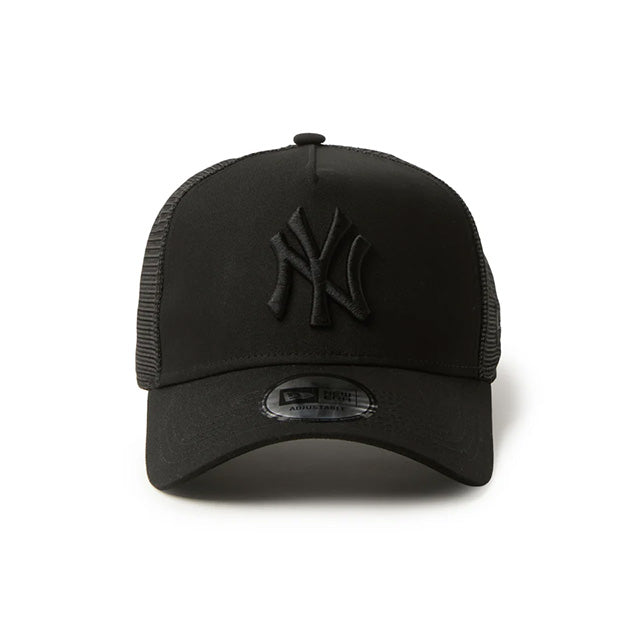 ニューエラ メッシュキャップ 9FORTY ニューヨーク ヤンキース MLB A-FRAME TRUCKER MESH CAP BLACK