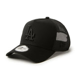 ニューエラ メッシュキャップ 9FORTY ロサンゼルス ドジャース MLB A-FRAME TRUCKER MESH CAP BLACK