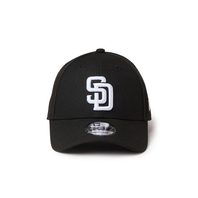 ニューエラ キャップ 9FORTY サンディエゴ パドレス MLB TEAM ADJUSTABLE STRAPBACK CAP BLACK WHITE