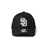 ニューエラ キャップ 9FORTY サンディエゴ パドレス MLB TEAM ADJUSTABLE STRAPBACK CAP BLACK WHITE