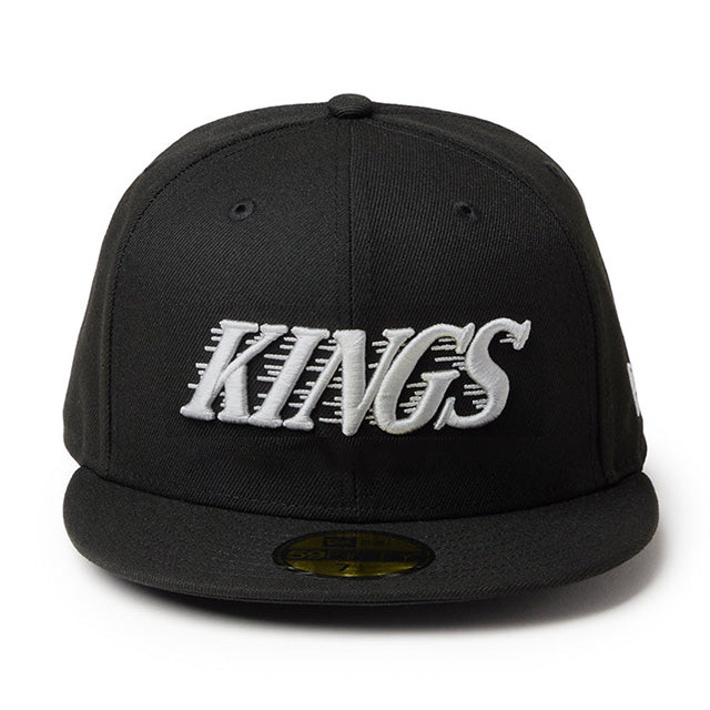 ニューエラ キャップ 59FIFTY ロサンゼルス キングス NHL TEAM SCRIPT FITTED CAP BLACK