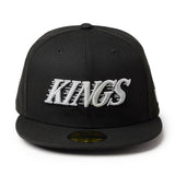 ニューエラ キャップ 59FIFTY ロサンゼルス キングス NHL TEAM SCRIPT FITTED CAP BLACK