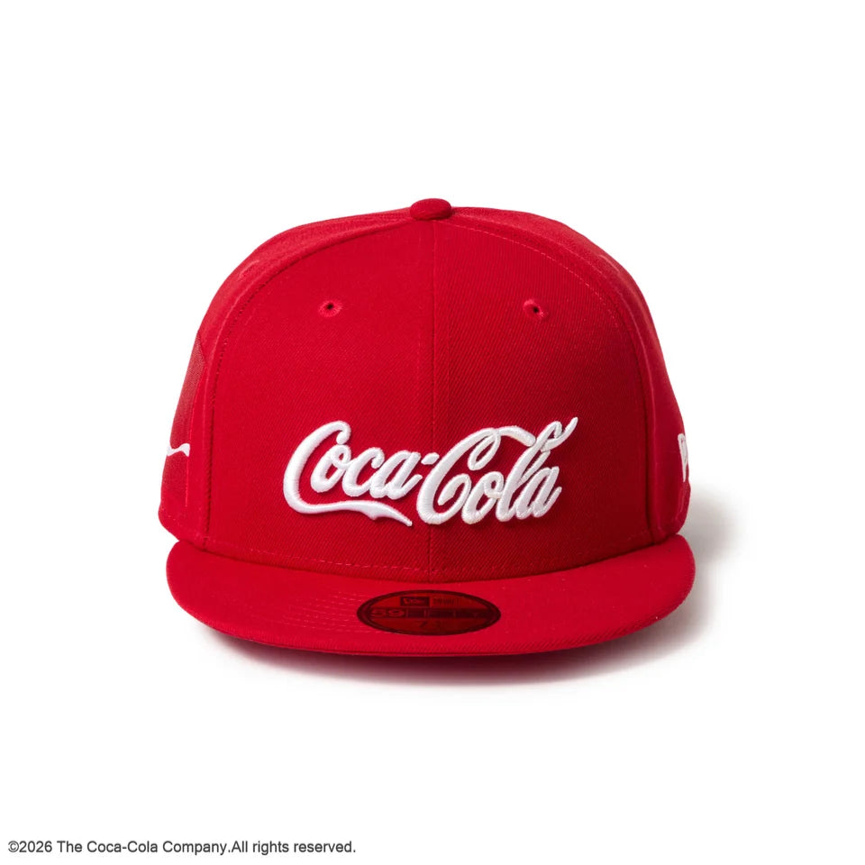 ニューエラ キャップ 59FIFTY コカ コーラ LOGO FITTED CAP SCARLET