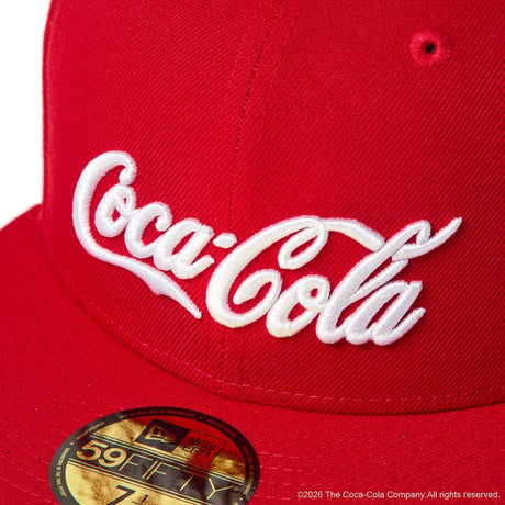 ニューエラ キャップ 59FIFTY コカ コーラ LOGO FITTED CAP SCARLET