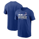 2025 ナショナルリーグ西地区チャンピオン 海外取寄 ナイキ Tシャツ ロサンゼルス ドジャース MLB 2025 NL WEST DIVISION CHAMPIONS T-SHIRT ROYAL