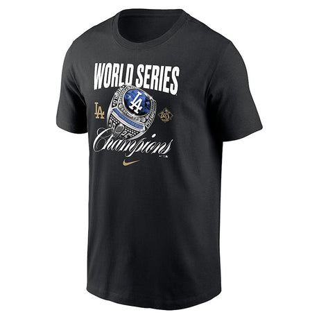 2025 ワールドシリーズチャンピオンモデル 海外取寄 ナイキ Tシャツ ロサンゼルス ドジャース MLB 2025 WORLD SERIES CHAMPIONS RING T-SHIRT BLACK