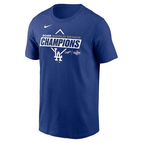2025 ワールドシリーズチャンピオンモデル 海外取寄 ナイキ Tシャツ ロサンゼルス ドジャース MLB 2025 WORLD SERIES CHAMPIONS TEAM LOGO T-SHIRT BLUE