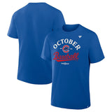 2025 ポストシーズンモデル 海外取寄 Tシャツ シカゴカブス MLB 2025 POSTSEASON LOCKER ROOM T-SHIRTS BLUE FANATICS BRAND CHICAGO CUBS