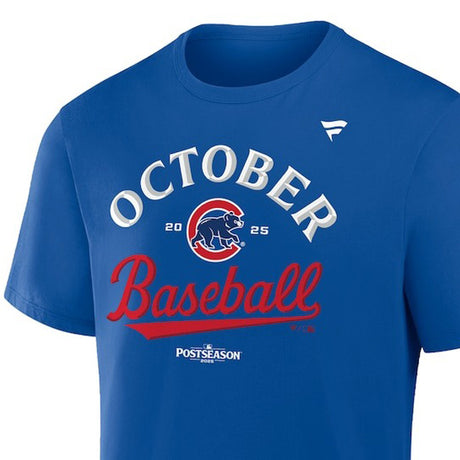 2025 ポストシーズンモデル 海外取寄 Tシャツ シカゴカブス MLB 2025 POSTSEASON LOCKER ROOM T-SHIRTS BLUE FANATICS BRAND CHICAGO CUBS