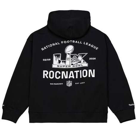 第60回スーパーボウル×ミッチェル アンド ネス×ロックネイション×ペーパープレーン プルオーバーフーディ－