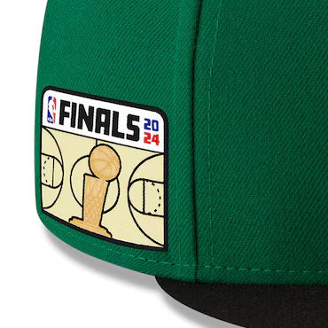 ニューエラ キャップ 59FIFTY ボストン セルティックス 2024 NBA FINALS SIDE PATCH FITTED CAP GREEN-BLACK