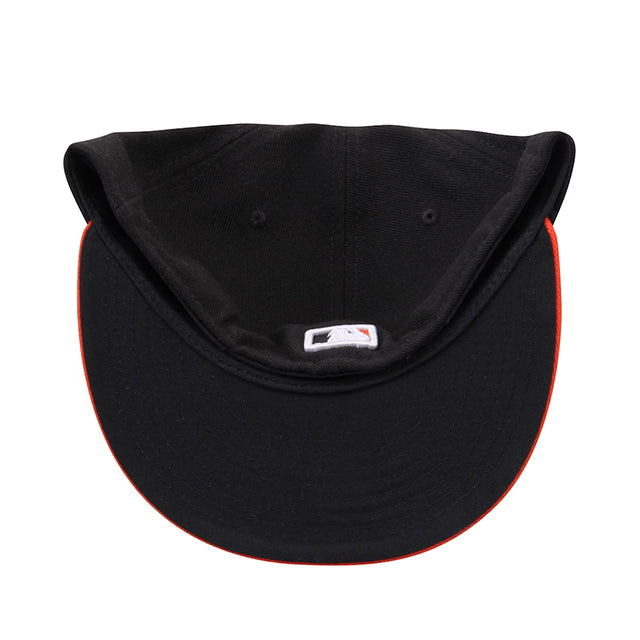 ニューエラ キャップ 59FIFTY ボルチモア オリオールズ MLB ON-FIELD AUTHENTIC ROAD FITTED CAP BLACK-ORANGE