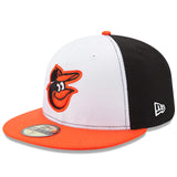 ニューエラ キャップ 59FIFTY ボルチモア オリオールズ MLB ON-FIELD AUTHENTIC HOME FITTED CAP WHITE-BLACK-ORANGE