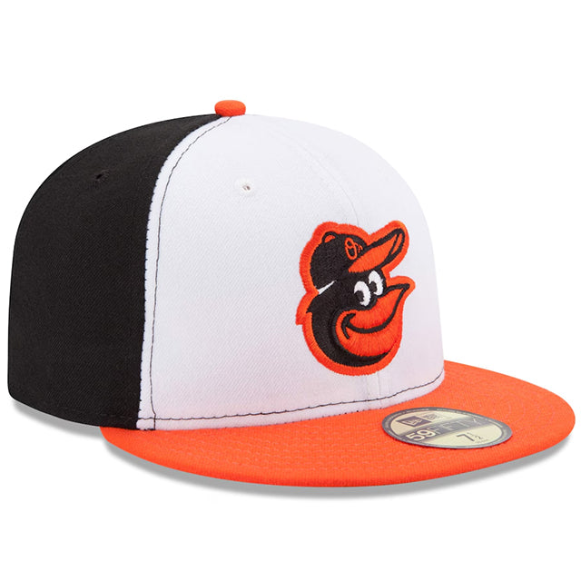 ニューエラ キャップ 59FIFTY ボルチモア オリオールズ MLB ON-FIELD AUTHENTIC HOME FITTED CAP WHITE-BLACK-ORANGE