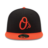 ニューエラ キャップ 59FIFTY ボルチモア オリオールズ MLB ON-FIELD AUTHENTIC ALTERNATE FITTED CAP BLACK-ORANGE