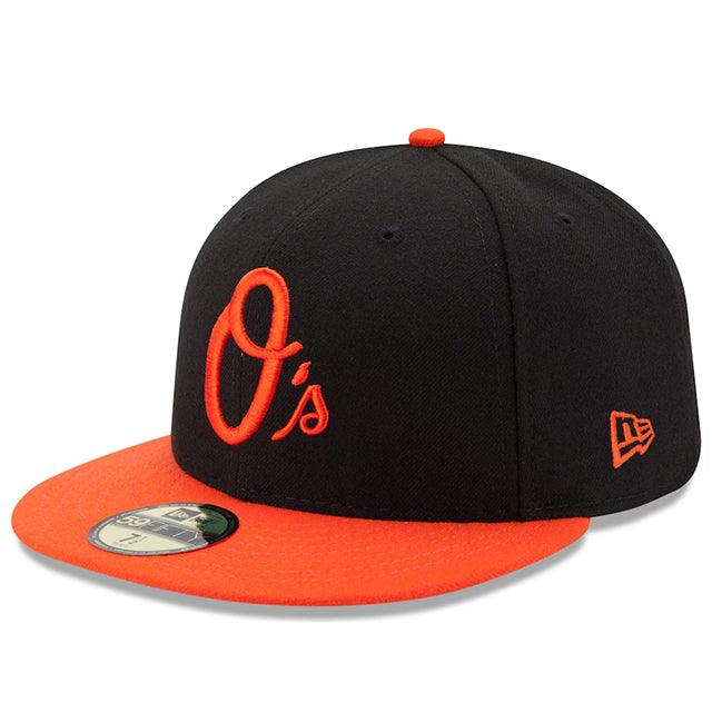 ニューエラ キャップ 59FIFTY ボルチモア オリオールズ MLB ON-FIELD AUTHENTIC ALTERNATE FITTED CAP BLACK-ORANGE