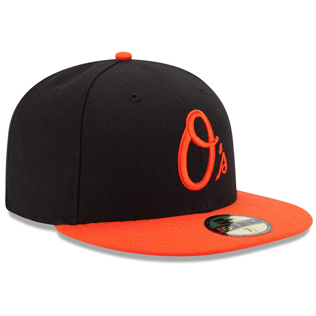 ニューエラ キャップ 59FIFTY ボルチモア オリオールズ MLB ON-FIELD AUTHENTIC ALTERNATE FITTED CAP BLACK-ORANGE