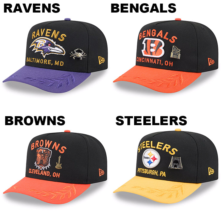 NEW ERA 2025年新作 ベースボールキャップ 2024 NFL ドラフト選手着用 ニューエラ キャップ 59FIFTY NFL AFC 2024