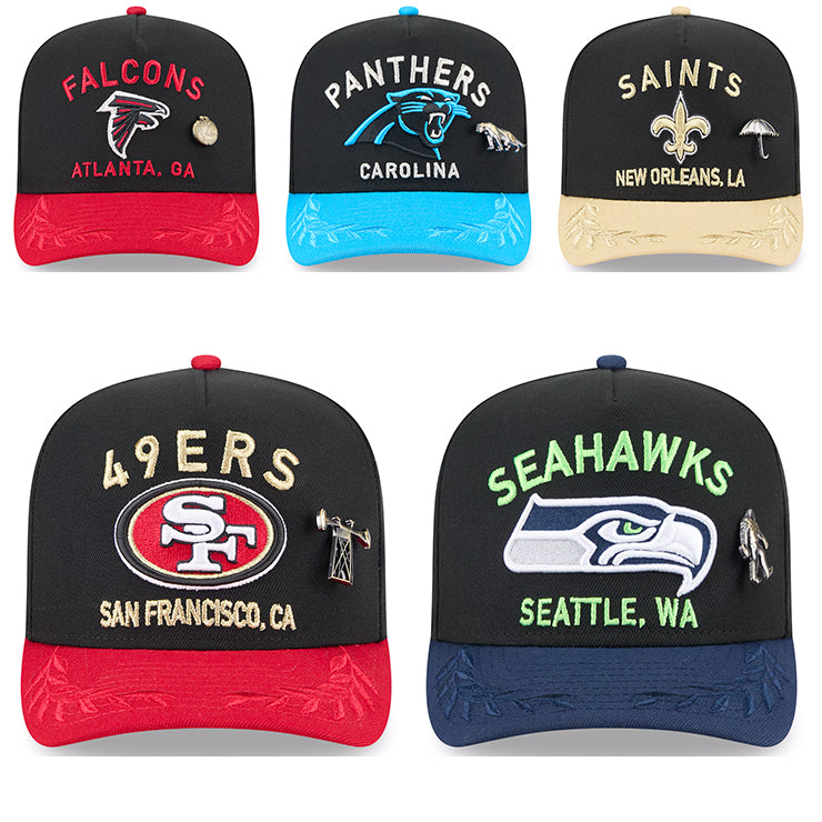 2025 NFL ドラフト選手着用 ニューエラ キャップ 59FIFTY NFL NFC 2025 ONSTAGE DRAFT A-FRAME FITTED CAP