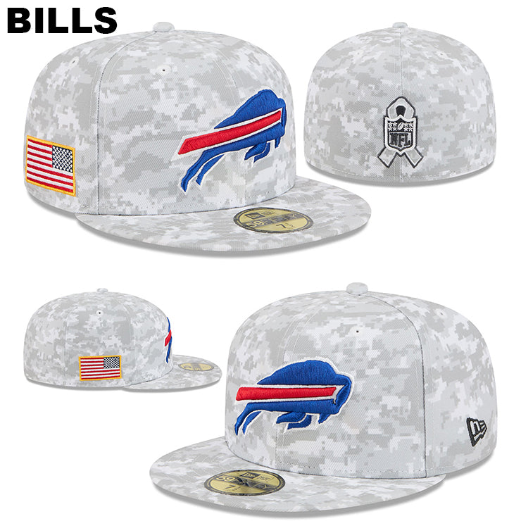 ニューエラ キャップ 59FIFTY NFL 2025 SALUTE-TO-SERVICE FITTED CAP SNOW WHITE DEGITAL