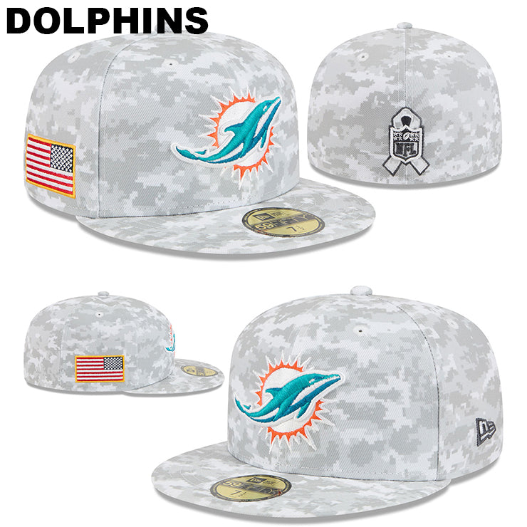 ニューエラ キャップ 59FIFTY NFL 2025 SALUTE-TO-SERVICE FITTED CAP SNOW WHITE DEGITAL