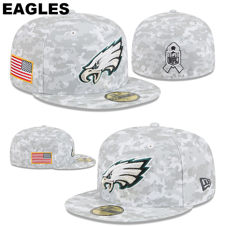ニューエラ キャップ 59FIFTY NFL 2025 SALUTE-TO-SERVICE FITTED CAP SNOW WHITE DEGITAL