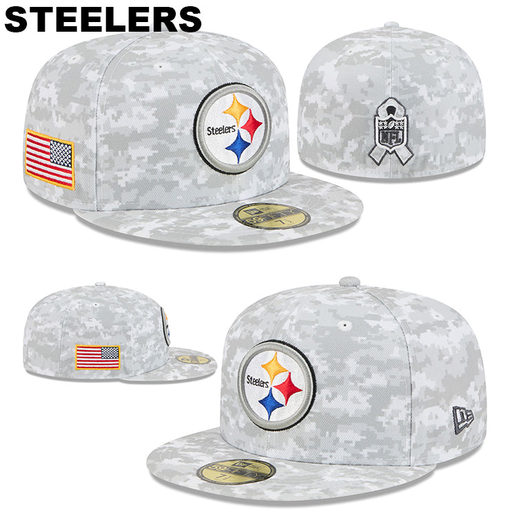 ニューエラ キャップ 59FIFTY NFL 2025 SALUTE-TO-SERVICE FITTED CAP SNOW WHITE DEGITAL