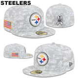 ニューエラ キャップ 59FIFTY NFL 2025 SALUTE-TO-SERVICE FITTED CAP SNOW WHITE DEGITAL