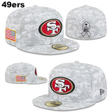 ニューエラ キャップ 59FIFTY NFL 2025 SALUTE-TO-SERVICE FITTED CAP SNOW WHITE DEGITAL
