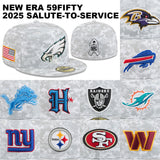 ニューエラ キャップ 59FIFTY NFL 2025 SALUTE-TO-SERVICE FITTED CAP SNOW WHITE DEGITAL