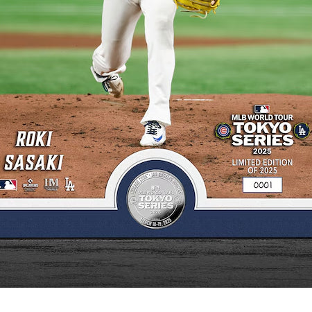 2025 東京シリーズ 佐々木朗希デビュー戦モデル 海外取寄 額入り