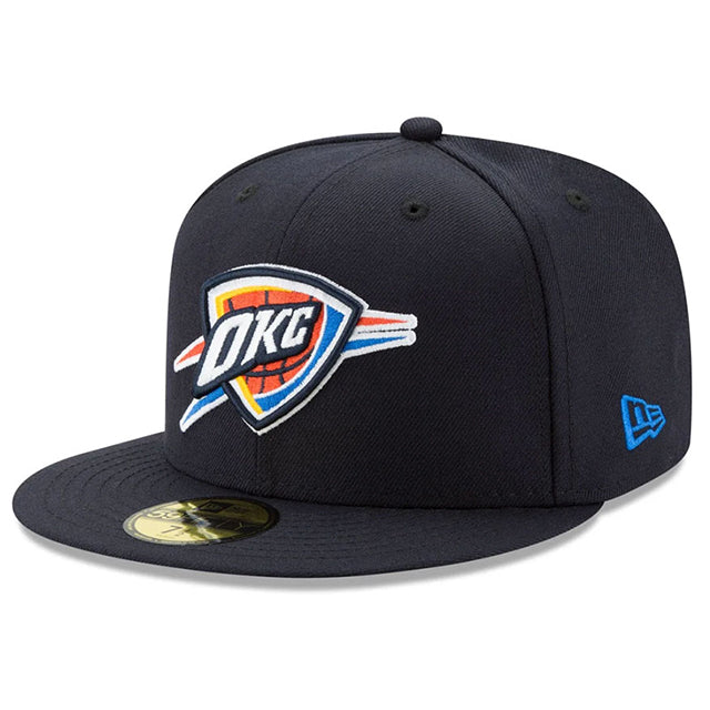 ニューエラ キャップ 59FIFTY オクラホマシティ サンダー 2025 NBA FINALS SIDE PATCH FITTED CAP NAVY