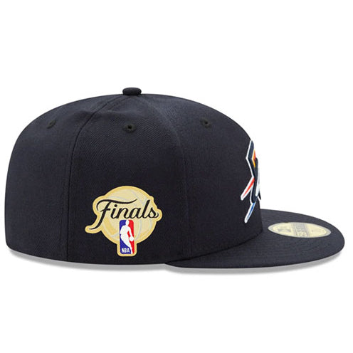 ニューエラ キャップ 59FIFTY オクラホマシティ サンダー 2025 NBA FINALS SIDE PATCH FITTED CAP NAVY
