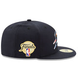 ニューエラ キャップ 59FIFTY オクラホマシティ サンダー 2025 NBA FINALS SIDE PATCH FITTED CAP NAVY