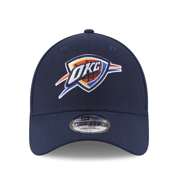 海外取寄 ニューエラ キャップ 9FORTY オクラホマシティ サンダー 2025 NBA FINALS SIDE PATCH STRAPBACK CAP NAVY