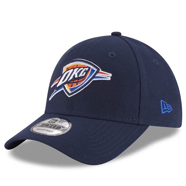 海外取寄 ニューエラ キャップ 9FORTY オクラホマシティ サンダー 2025 NBA FINALS SIDE PATCH STRAPBACK CAP NAVY