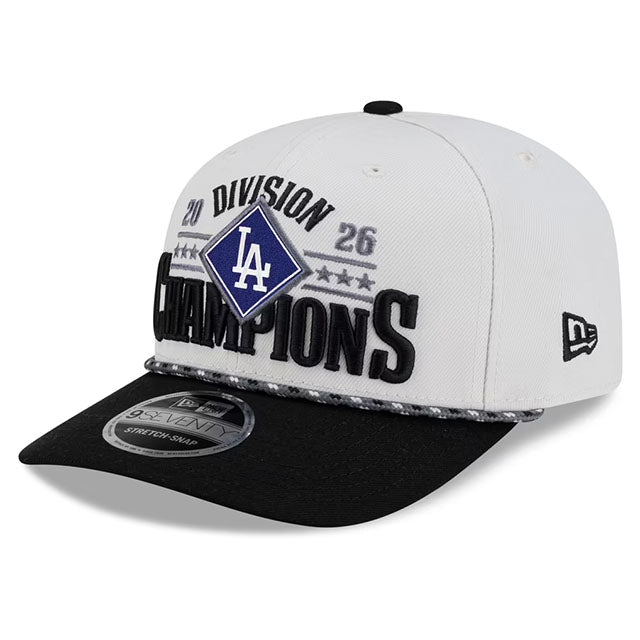地区優勝モデル 海外取寄 ニューエラ キャップ 9SEVENTY ロサンゼルス ドジャース 2026 NATIONAL LEAGUE WEST DIVISION CHAMPIONS LOCKER ROOM SNAPBACK CAP WHITE