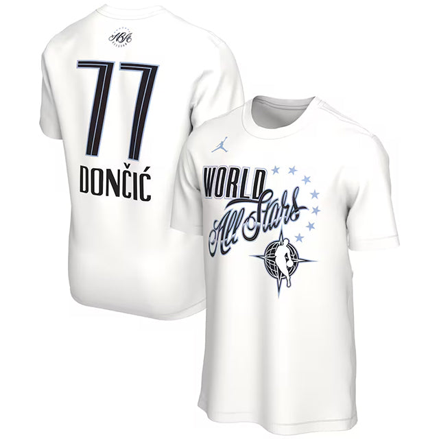 海外取寄 ルカ ドンチッチモデル ジョーダンブランド Tシャツ 2026 NBA ALL-STAR GAME NAME&NUMBER T-SHIRT WHITE