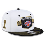 53年振りNBAファイナル優勝 海外取寄 ニューエラ キャップ 9FIFTY ニューヨーク ニックス 2026 NBA FINALS CHAMPIONS LOCKER ROOM SNAPBACK WHITE-BLACK
