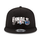 NBAファイナルモデル 海外取寄 サンアントニオ スパーズ vs ニューヨーク ニックス ニューエラ キャップ 9FIFTY 2026 NBA FINALS MATCHUP SNAPBACK CAP BLACK