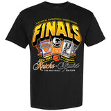 NBAファイナルモデル 海外取寄 サンアントニオ スパーズ vs ニューヨーク ニックス Tシャツ 2026 NBA FINALS MATCHUP TICKETS T-SHIRT BLACK