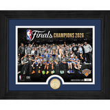 53年振りNBAファイナル優勝 ニューヨーク ニックス 海外取寄 額入りコラージュフレーム 2026 NBA CHAMPIONS CELEBRATION BRONZE COIN PHOTO MINT