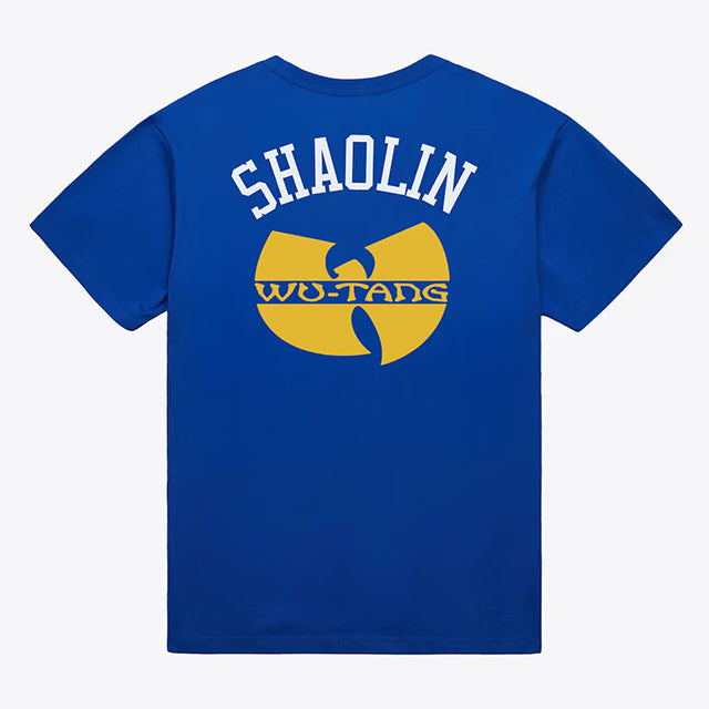 海外取寄 ニューヨーク ニックス × ウータンクラン × ミッチェルアンドネス Tシャツ WU YORK T-SHIRT BLUE