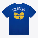 海外取寄 ニューヨーク ニックス × ウータンクラン × ミッチェルアンドネス Tシャツ WU YORK T-SHIRT BLUE